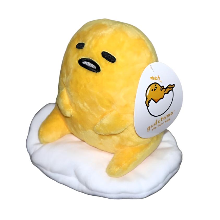 Gudetama The Lazy Egg 8" Sitting Plush By Sanrio